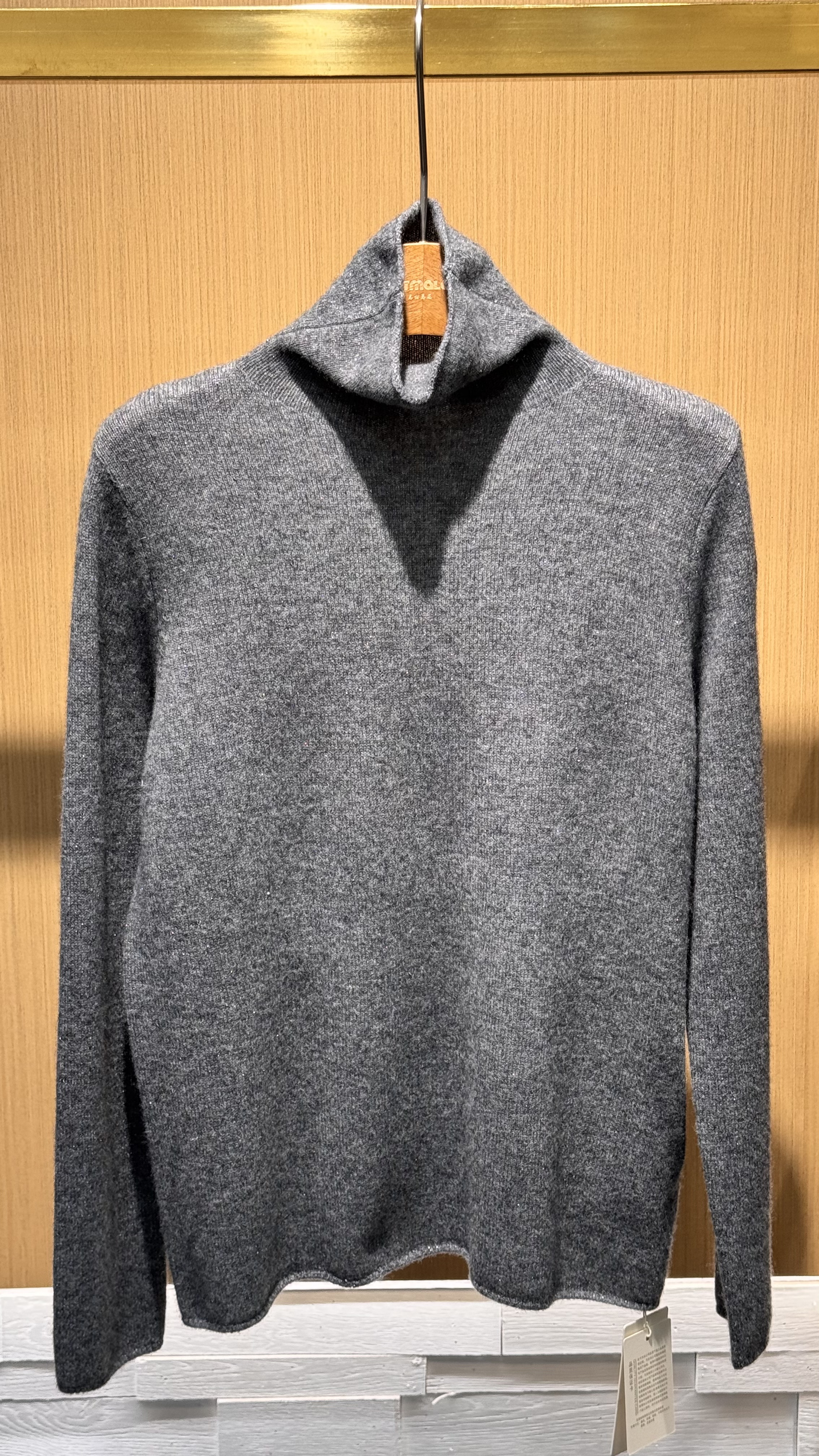 毛衣厚款常规女针织直筒女装衫堆堆领半高领时尚百搭