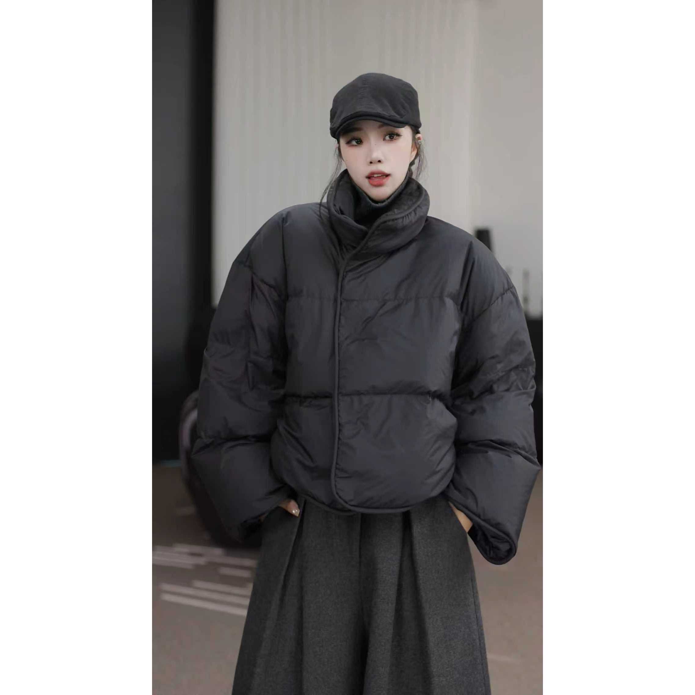 卢尚温暖已至立领短款羽绒服00095