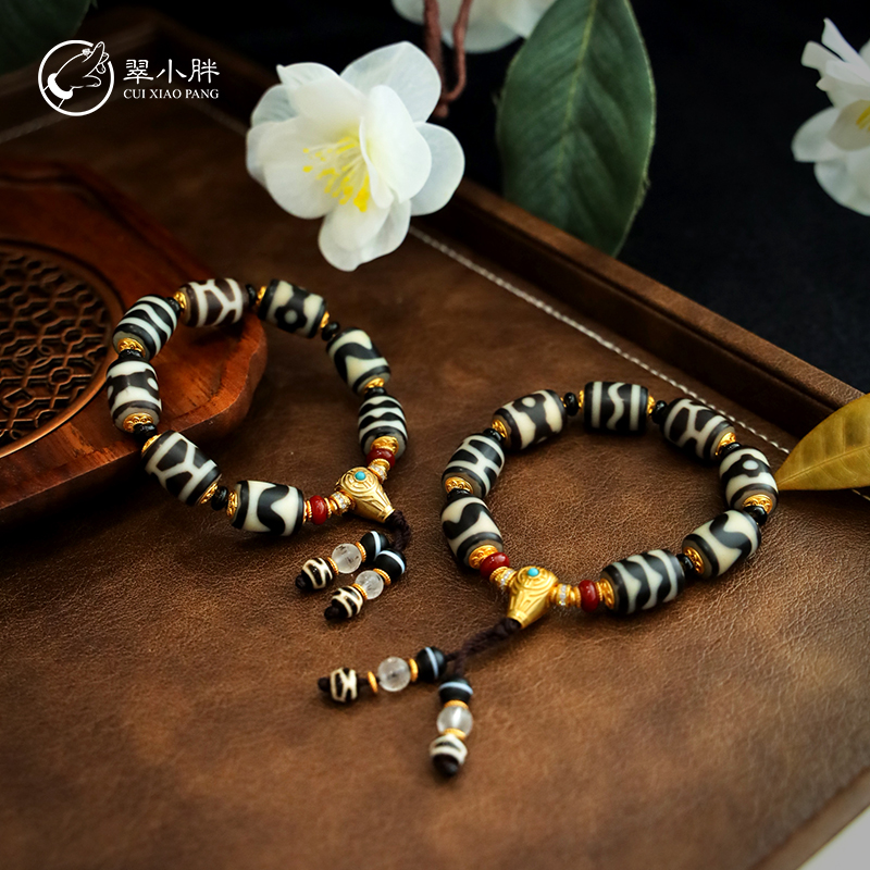 翠小胖二号店  八方来坛城三水纹珠珠手串CTZA168 多样性发1