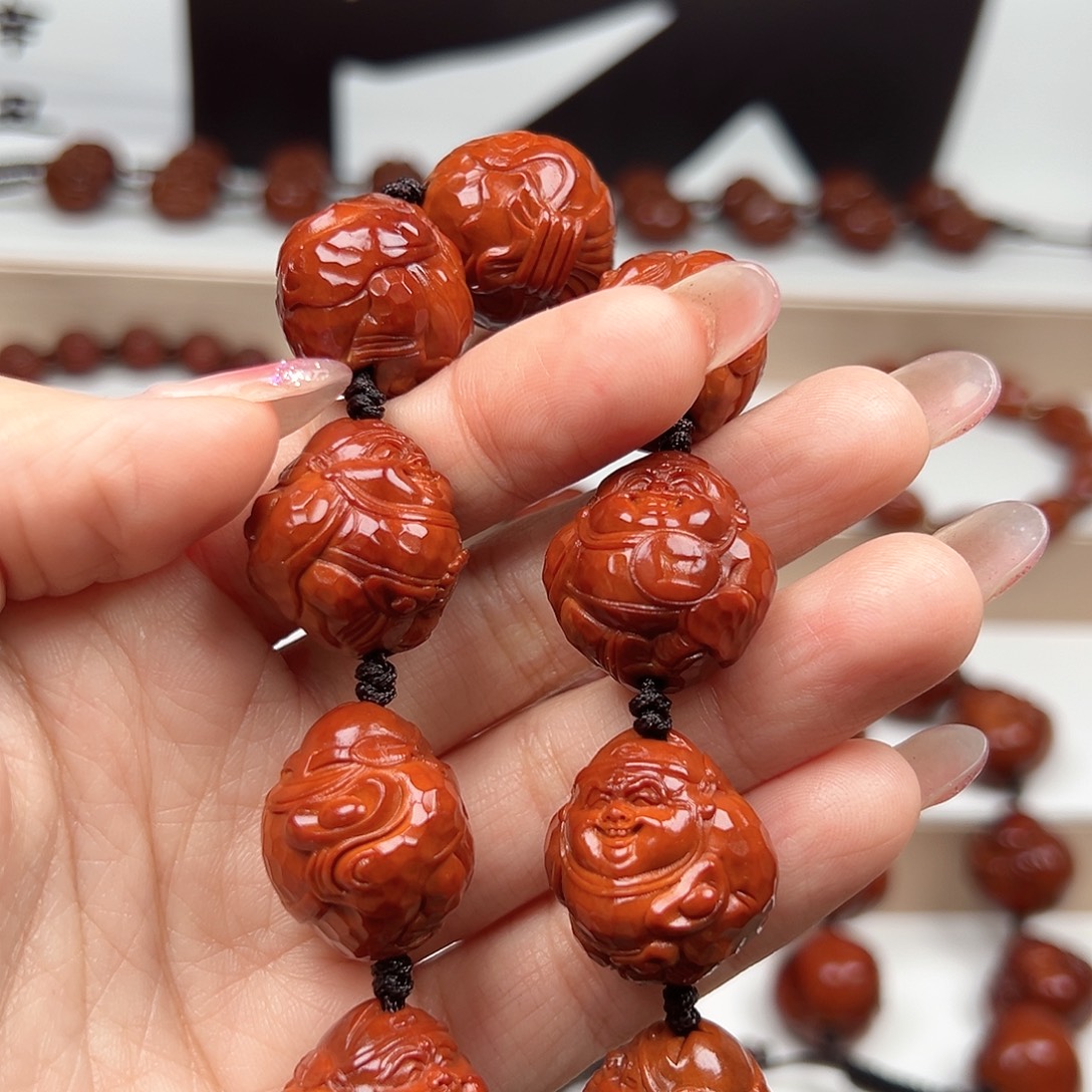 狮****橄榄核手串财神手串