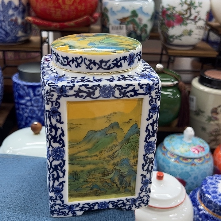 瓷片茶叶罐茶叶罐