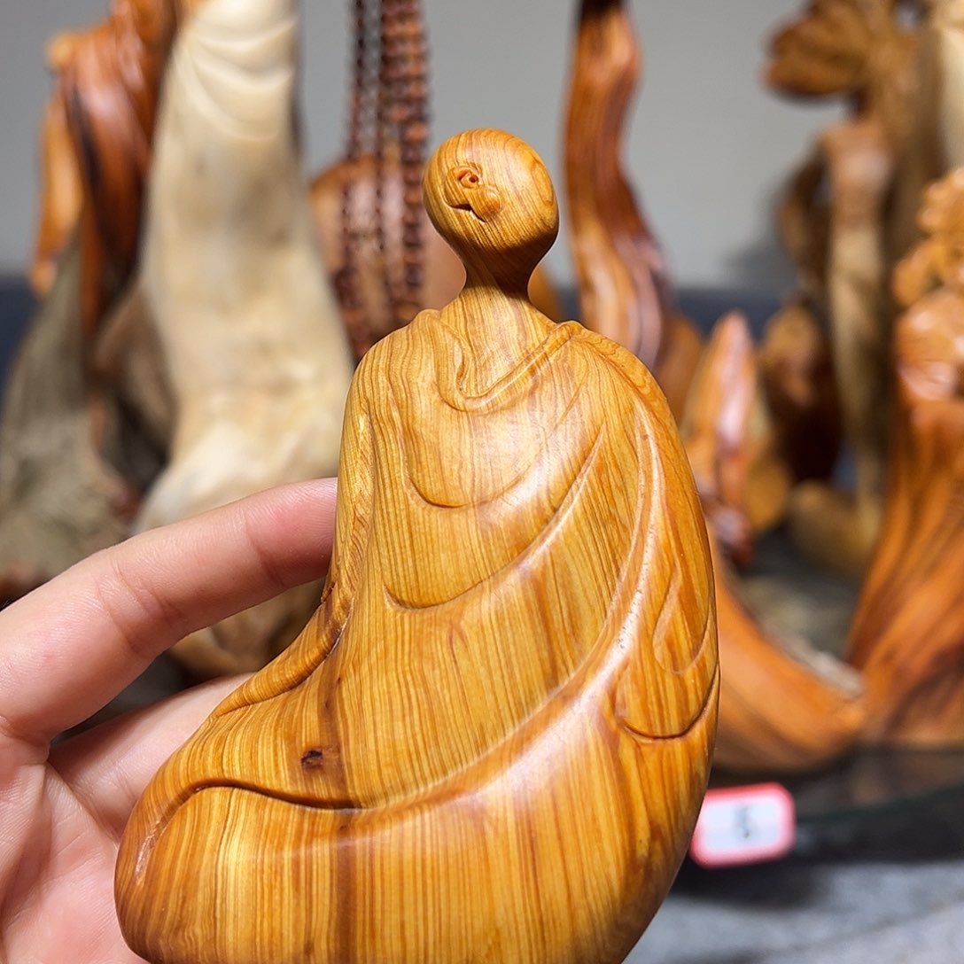 柏木崖柏木手把件摆件