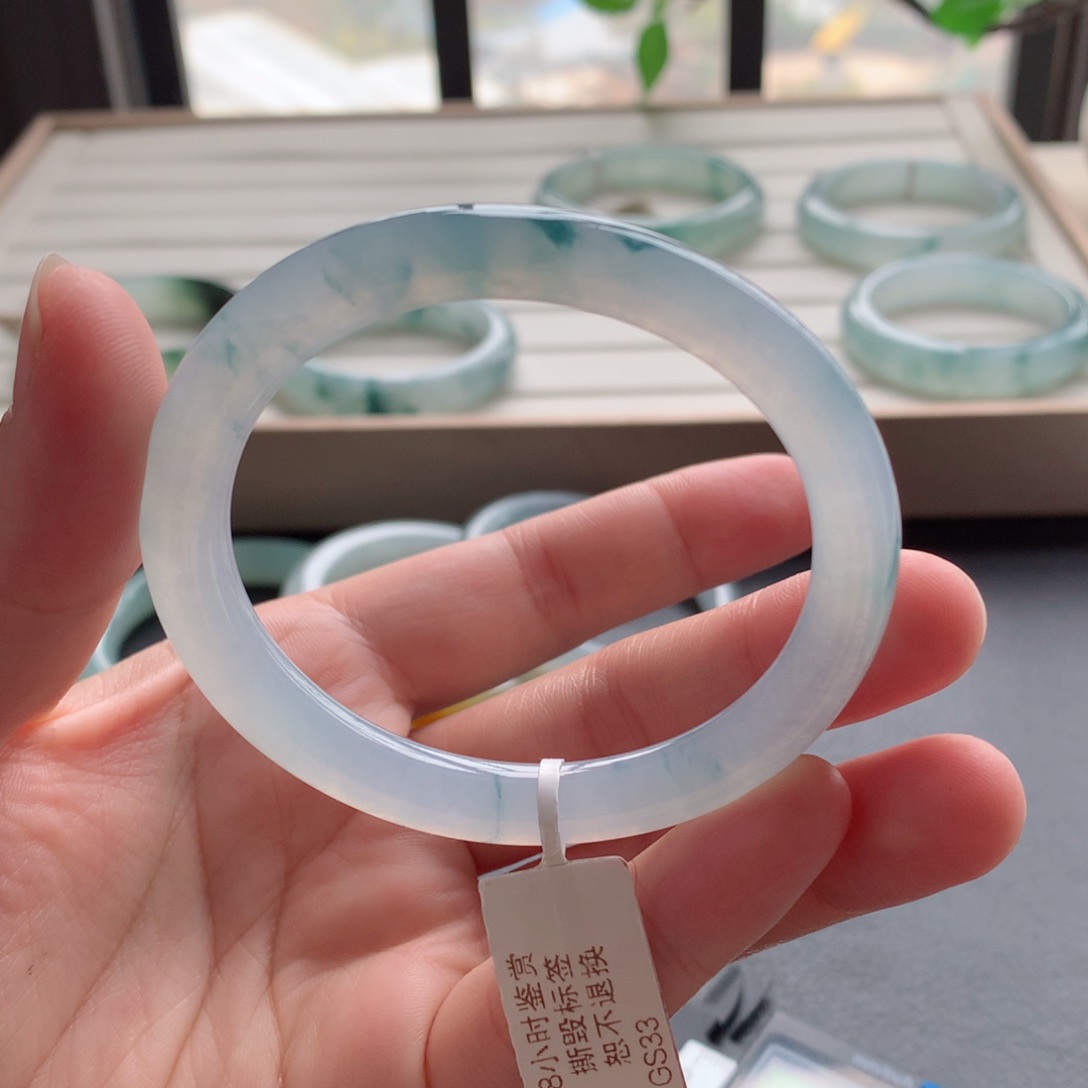 翡翠手镯未镶嵌11号-贵妃54
