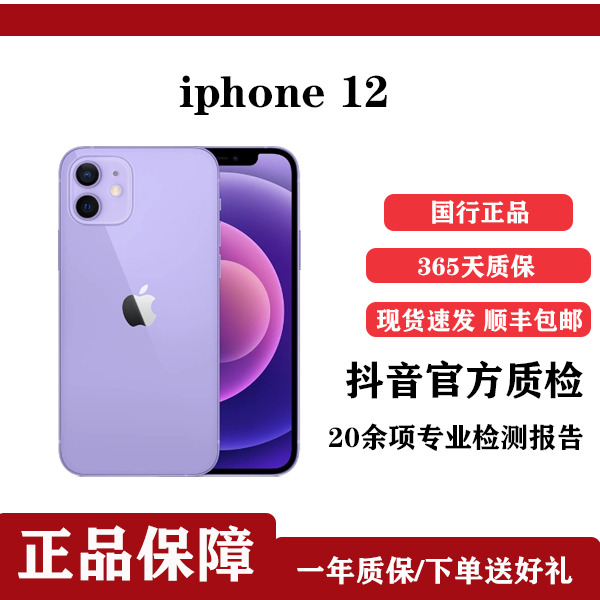 9新 Apple/苹果 iPhone12国行正品双卡5G全网通二手手机（换电）