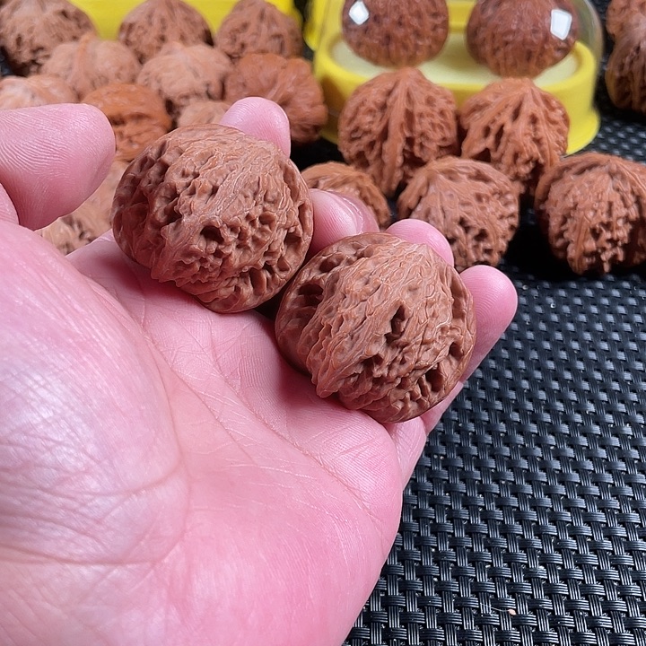 文玩核桃把件磨盘41尺