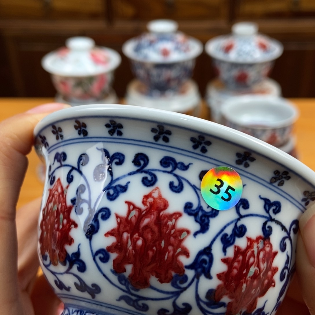 手绘现代茶具非古董