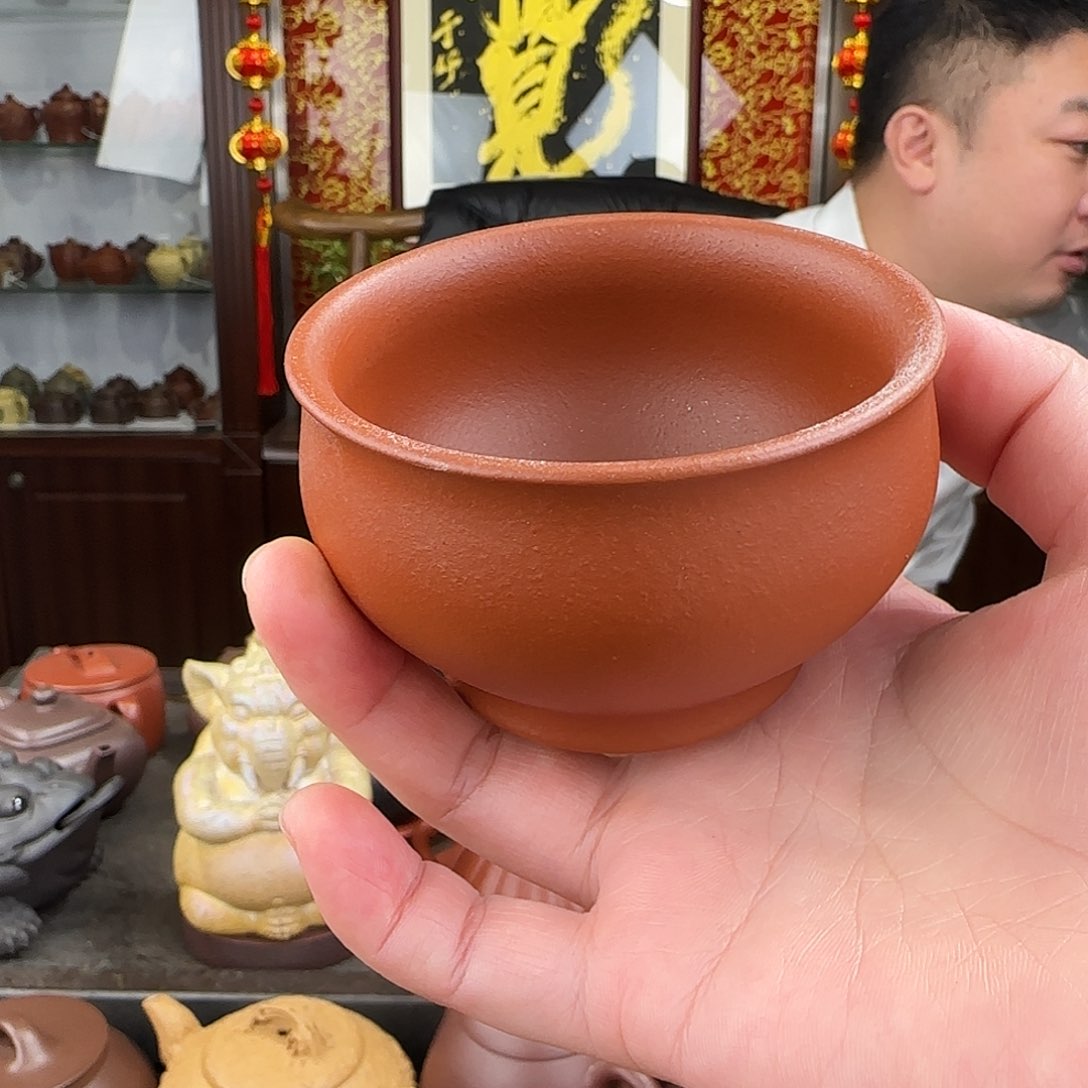 紫砂茶壶敞口小红泥