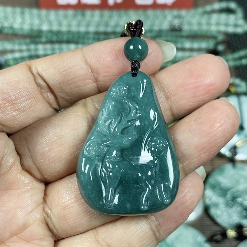 【闪购商品】翡翠颈饰未镶嵌玉吊坠翡翠玉一路有你一路相伴