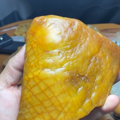 【闪购商品】未镶嵌石英质玉（黄龙玉）套链