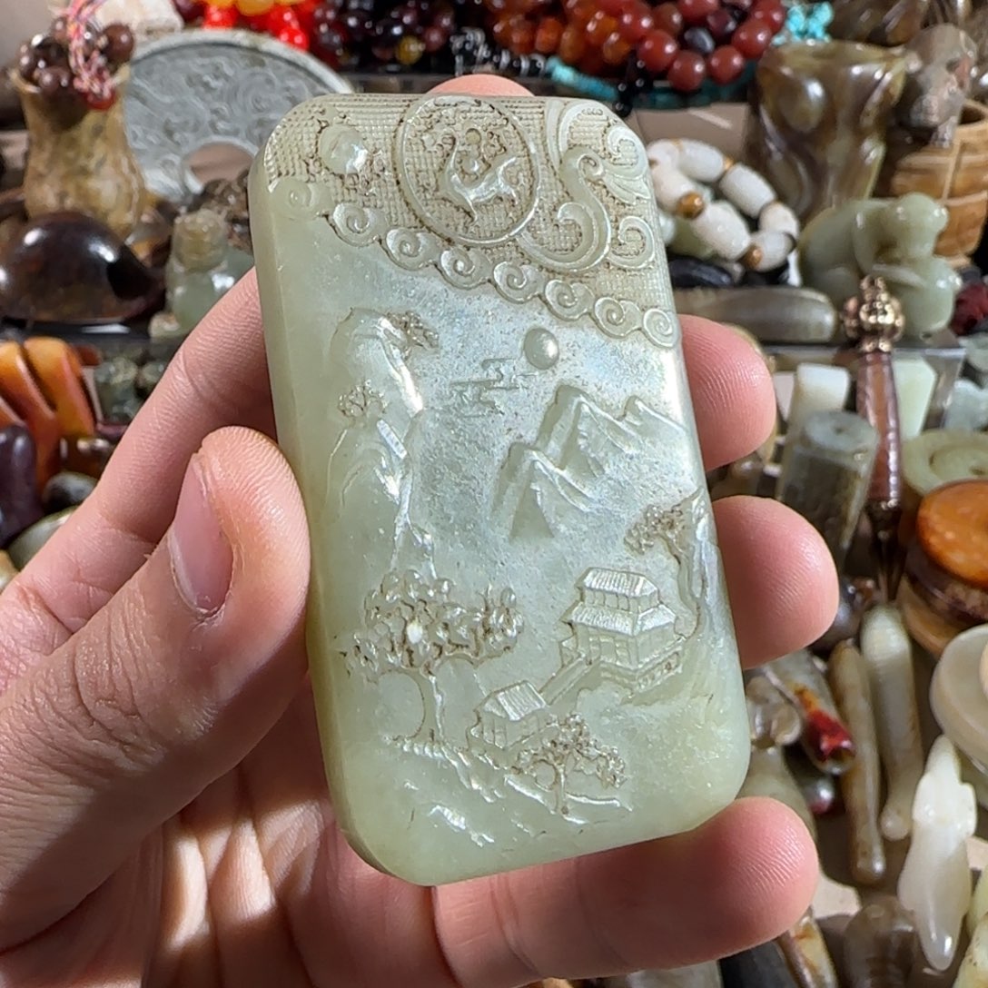 和田玉未镶嵌颈饰