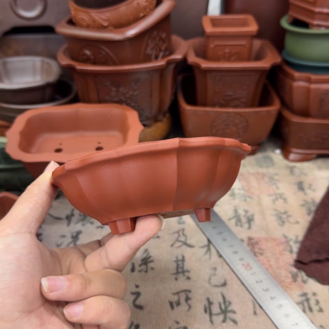 紫砂花盆宜兴紫砂正品12.5x3.5