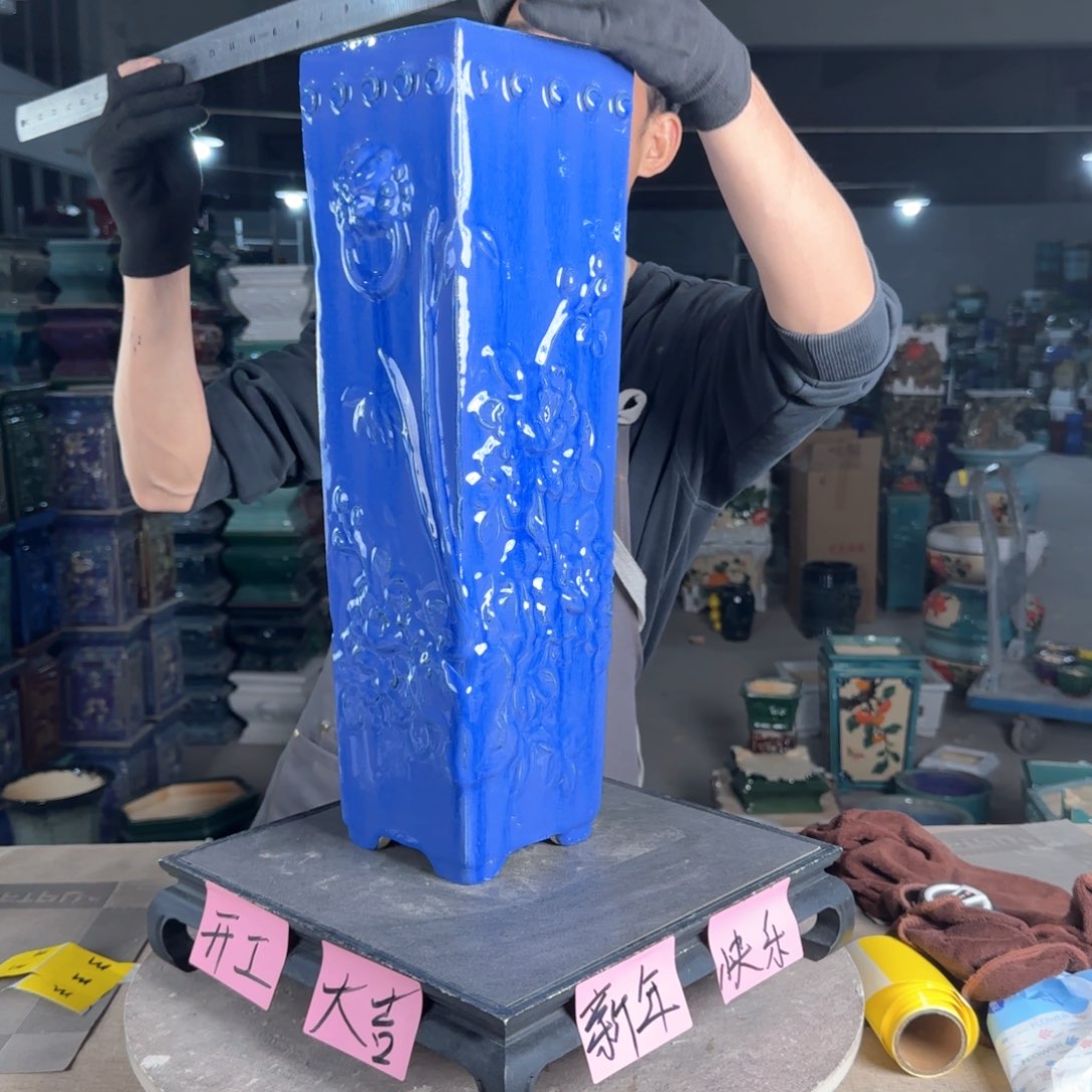 一风堂石湾花盆。微瑕