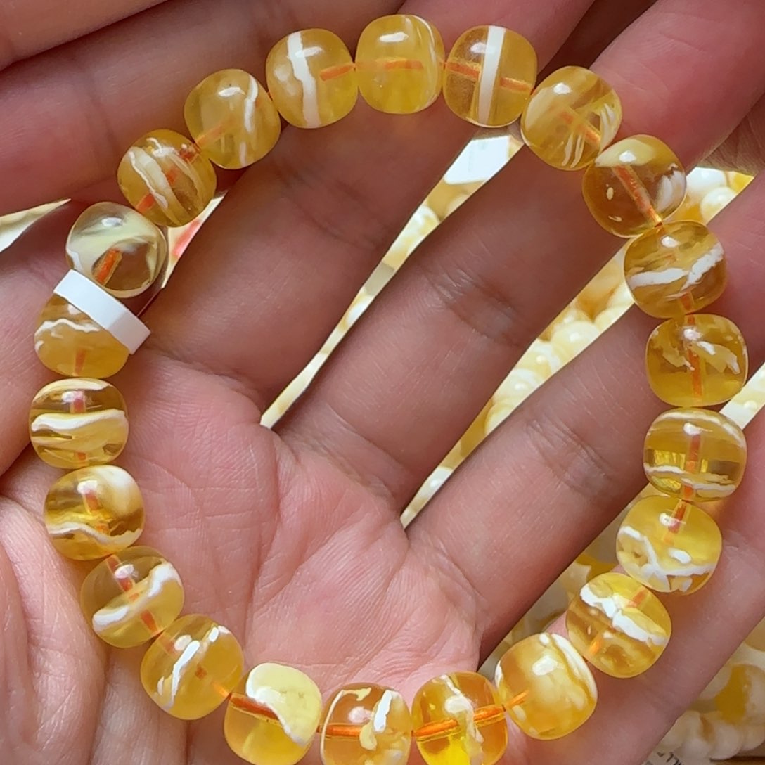 琥珀手链未镶嵌蜜蜡
