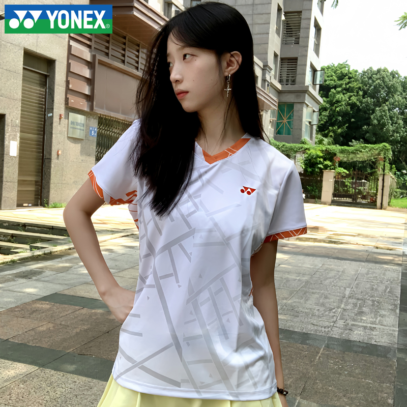 新款尤尼克斯YY羽毛球服运动服男女T恤上衣短袖透气1103525BCR