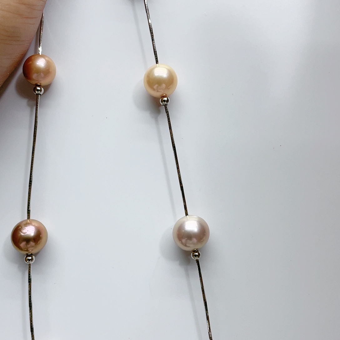 淡水珍珠颈饰银S925镶嵌