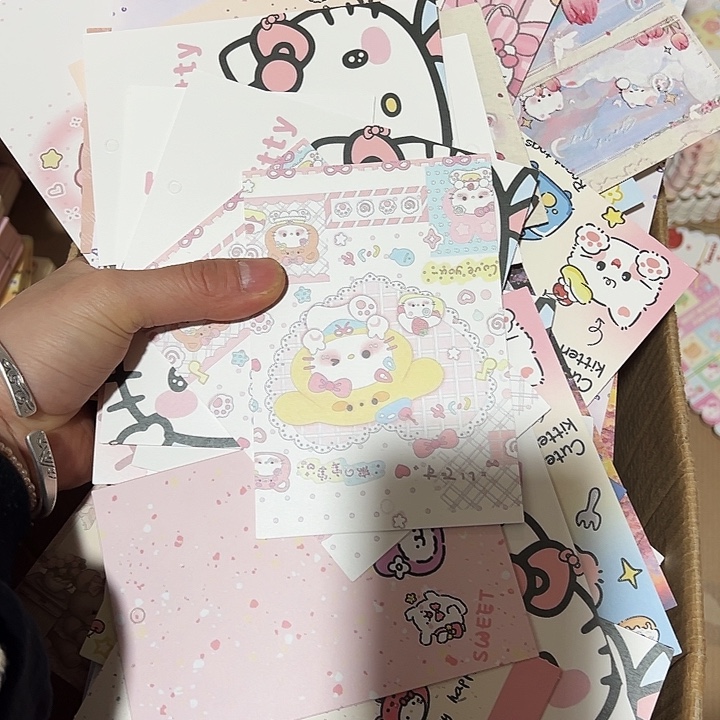 直边双面9.5×14混装100张