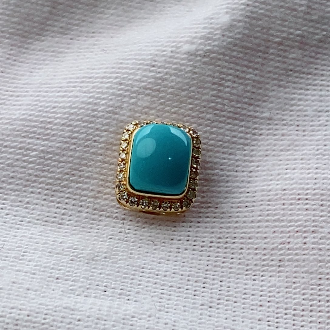 绿松石配饰18K金镶嵌