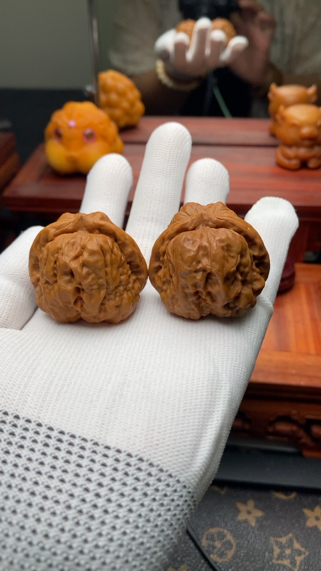 延庆蛤蟆头文玩核桃精品配对