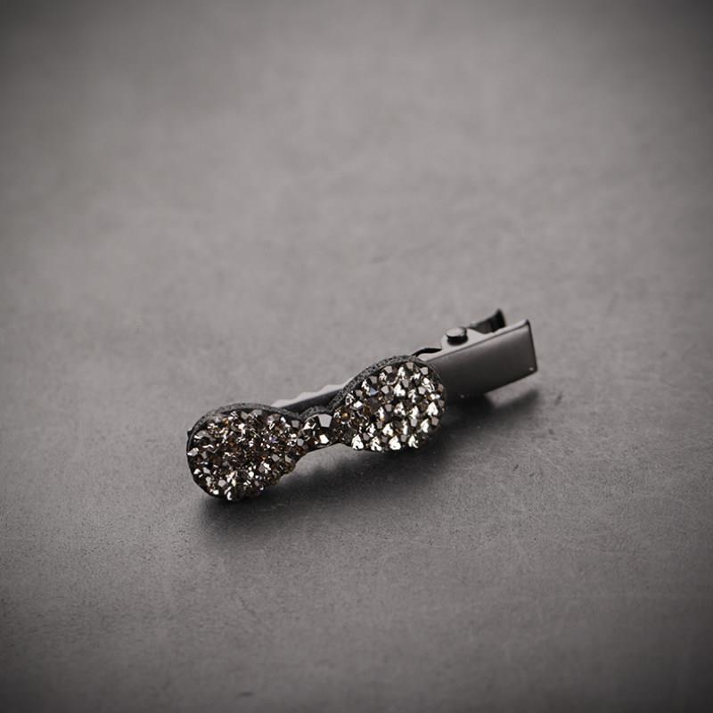 【黛菲发饰】鸭嘴夹刘海边夹水钻发卡子顶夹头饰结发夹一字夹子简约