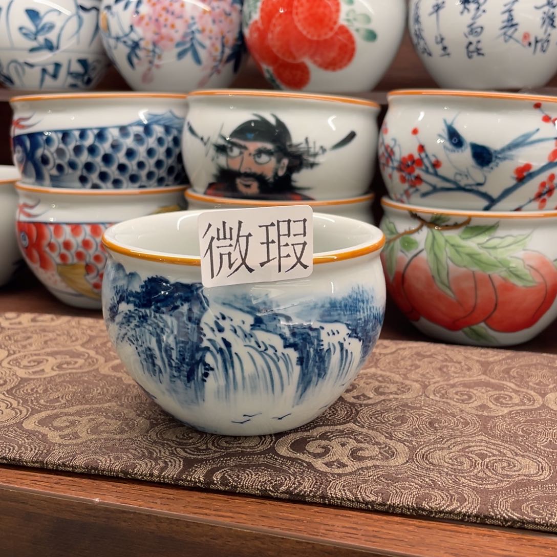 微瑕釉下彩纯手绘