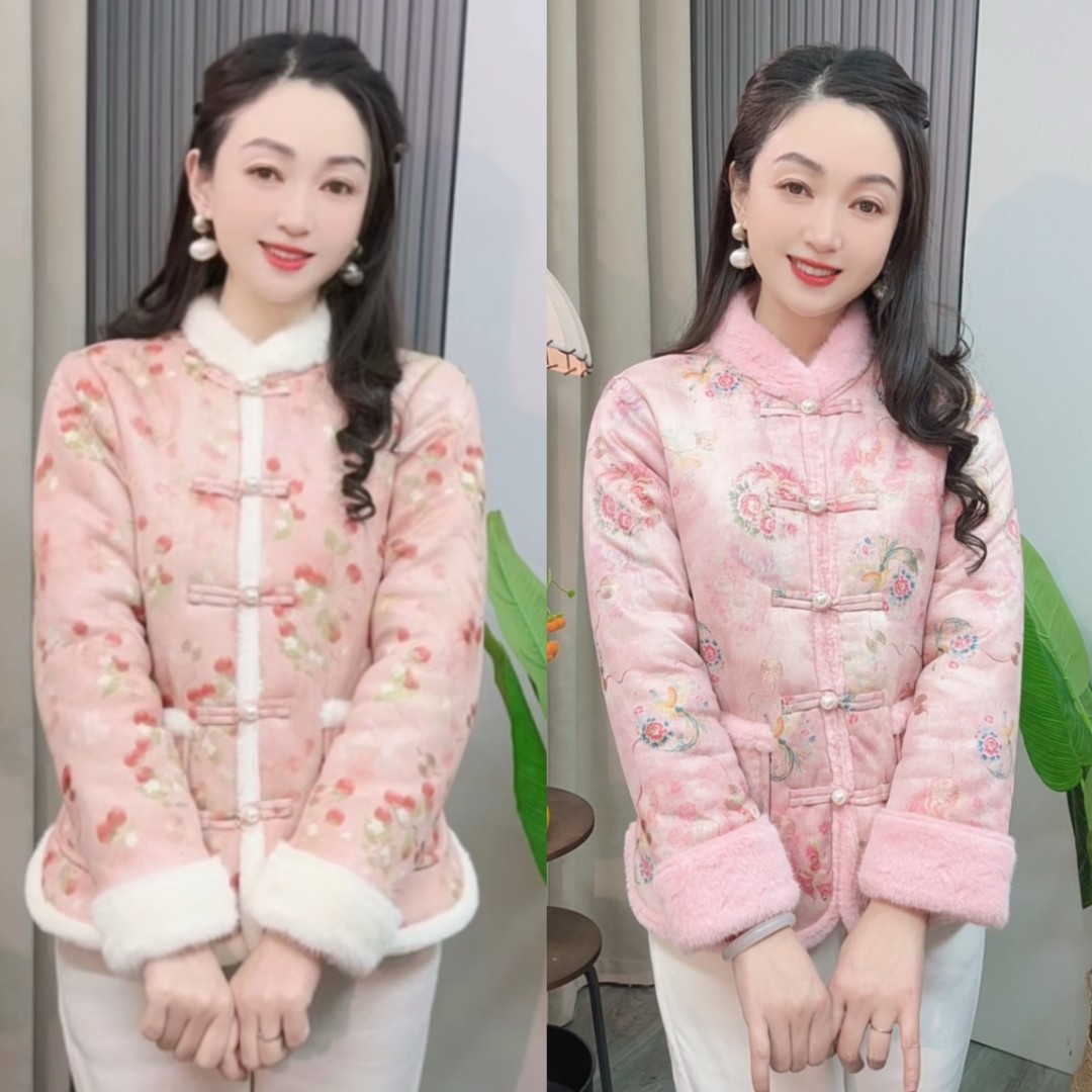 冬季新款加绒加厚保暖棉服短款修身棉衣女款洋气外出棉袄高级外套