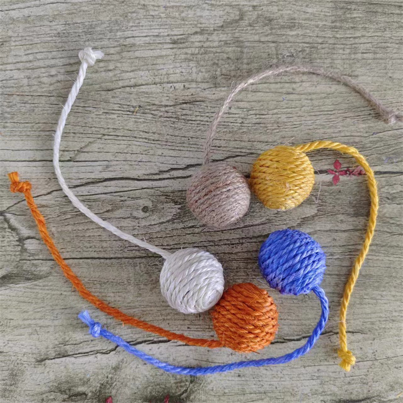 猫玩具自嗨解闷剑麻球耐咬宠物用品宠物玩具耐咬解闷神器猫咪小猫