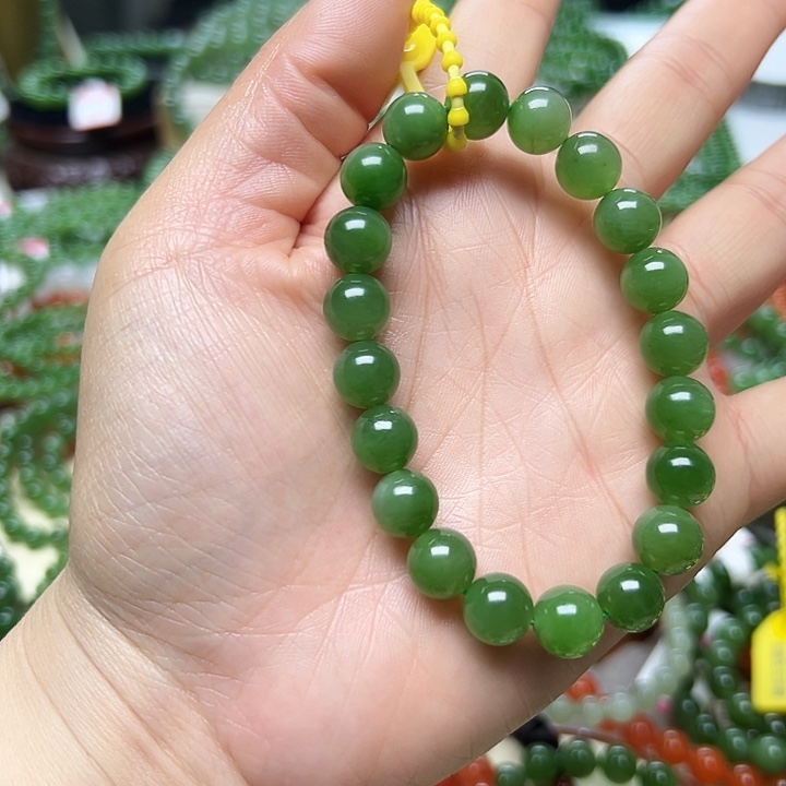 和田玉（碧玉）手链未镶嵌
