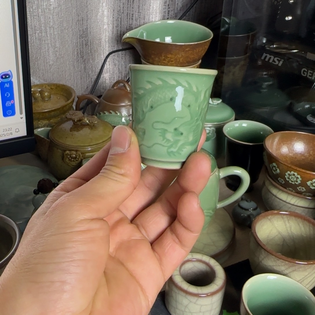 小金茶器青瓷茶具