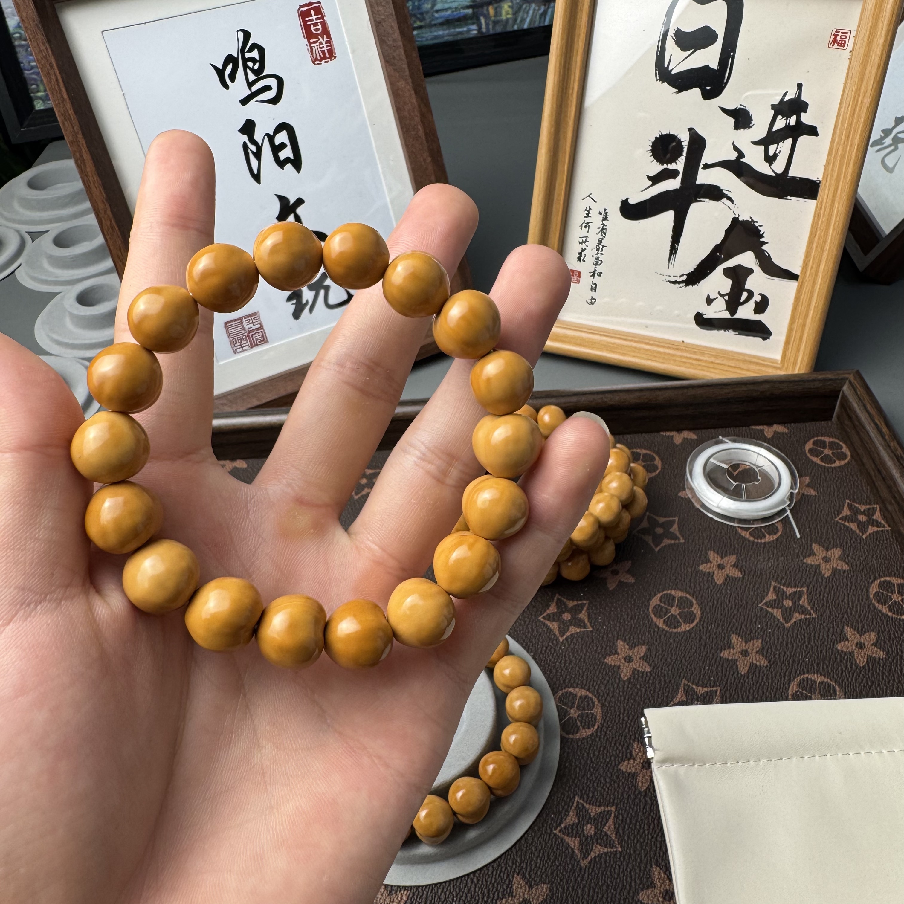 【全品爱心】无瑕疵猴头毕业级精工雕刻核桃文玩高端手串