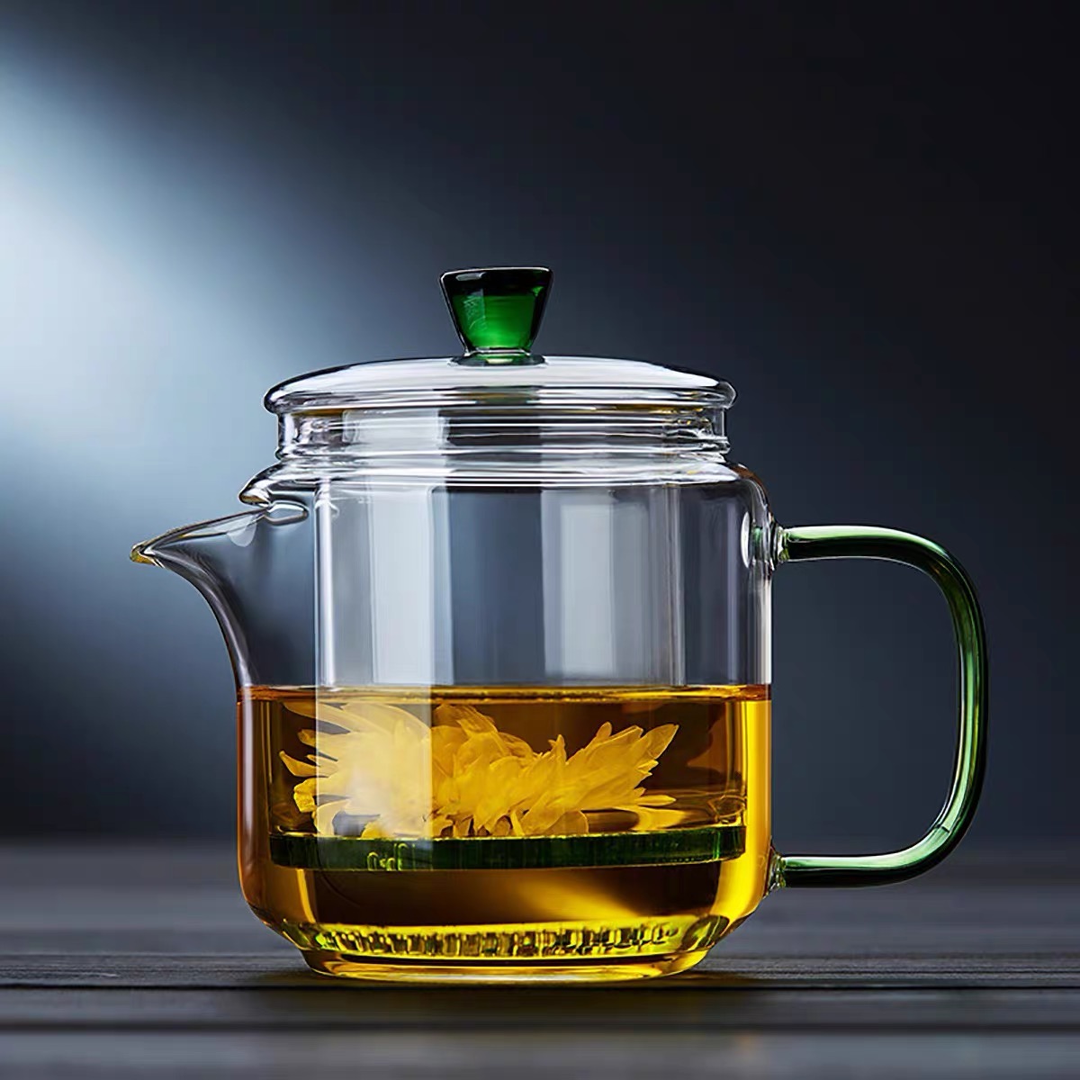 玻璃茶壶单壶耐高温加厚茶水分离茶具家用小花茶煮茶器泡茶壶套装