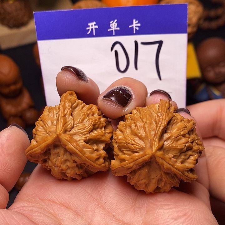 吊坠桃核文玩核桃盘山三棱35微修n