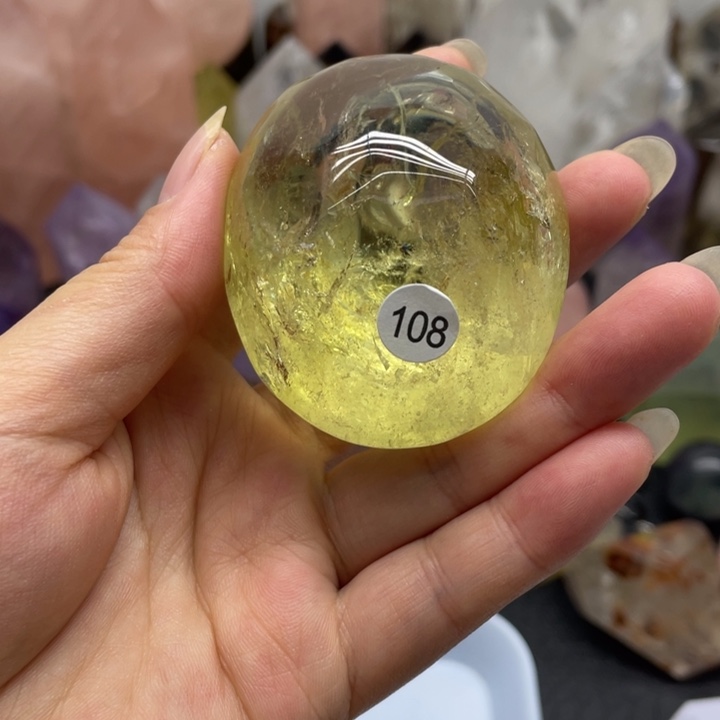 发饰未镶嵌水晶百*女108黄水晶手持