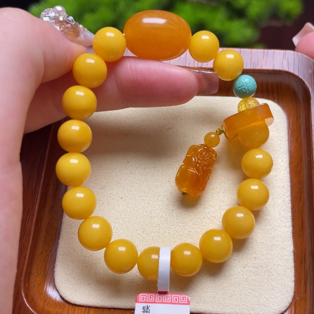 蜜蜡手链未镶嵌手串