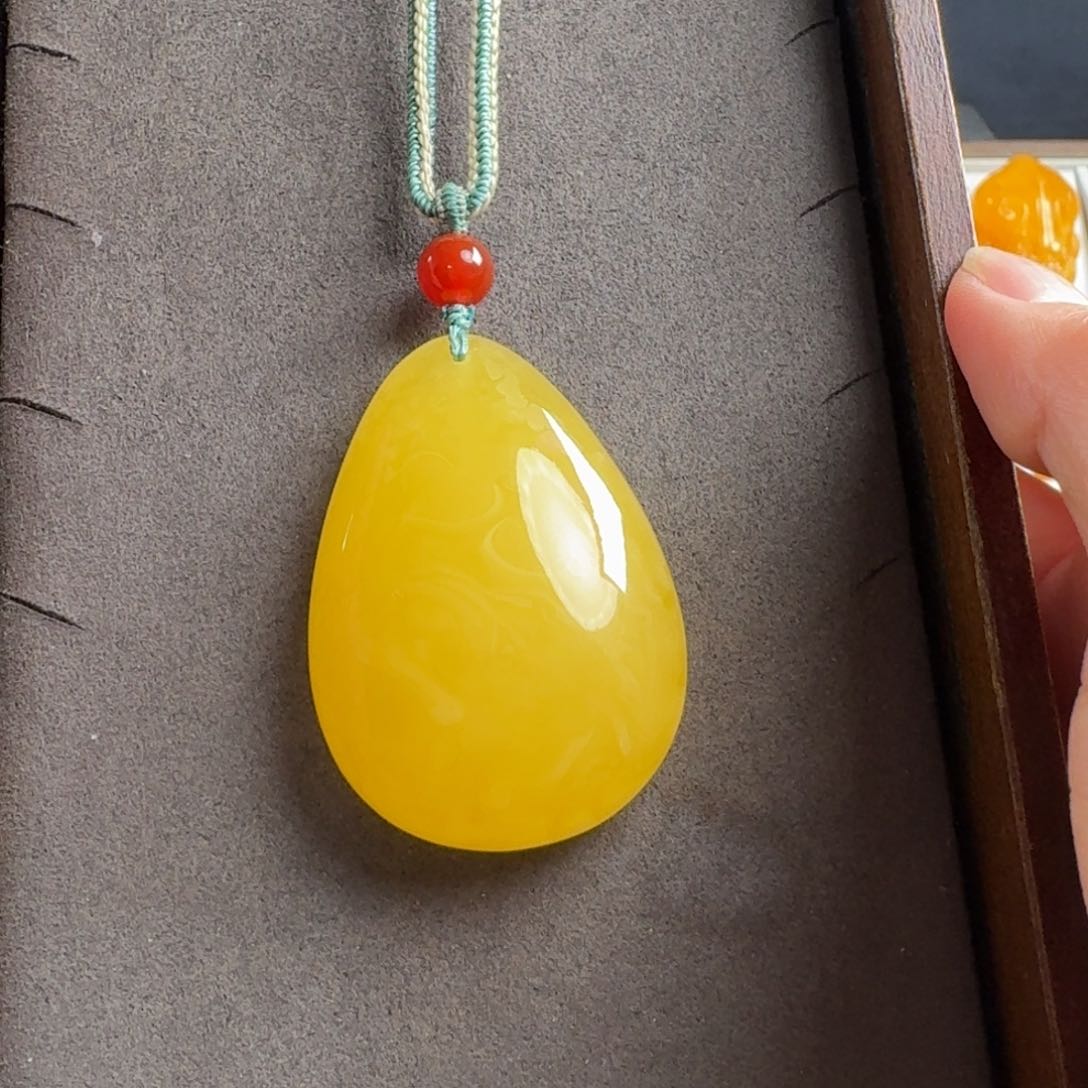 蜜蜡毛衣链未镶嵌