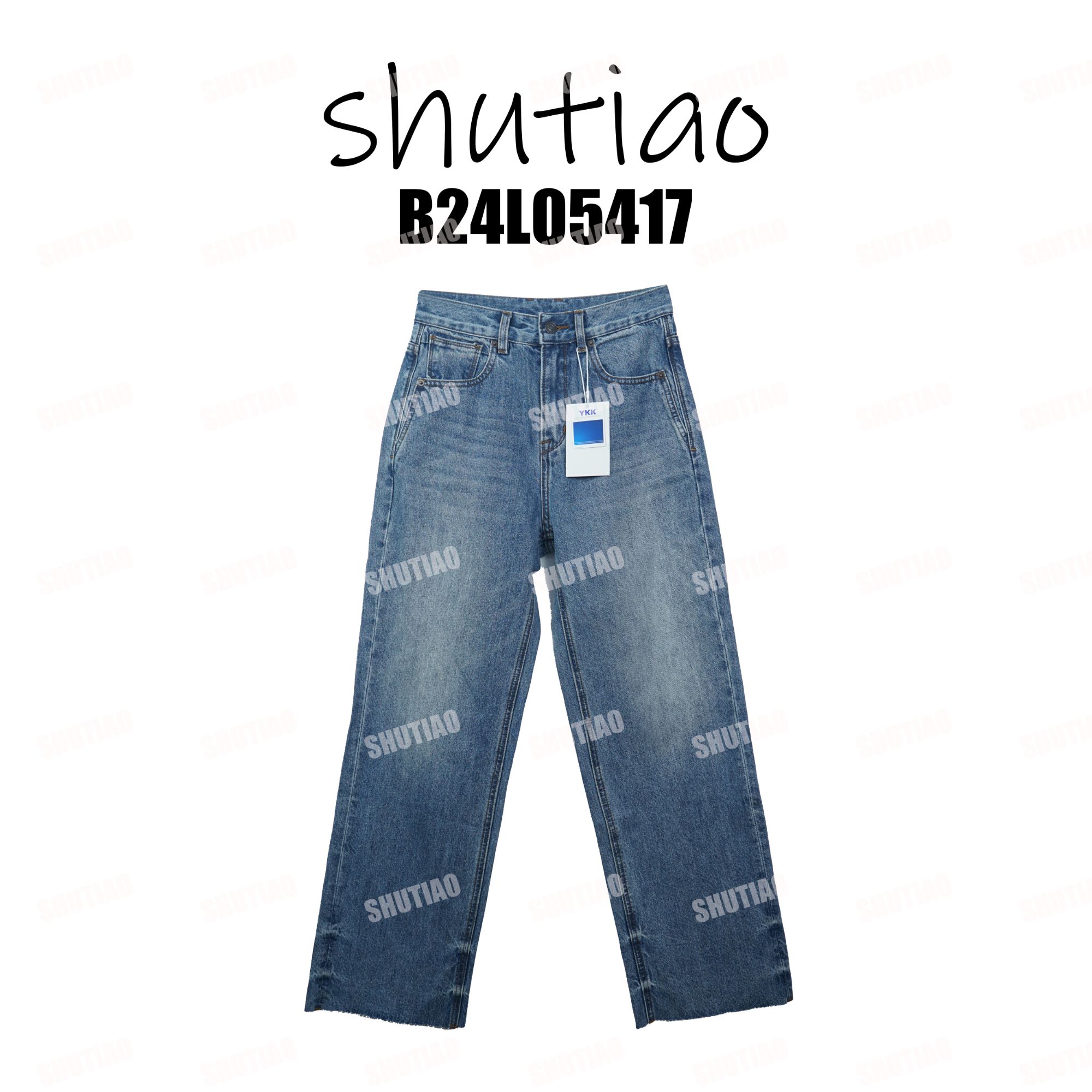 【SHUTIAO】2025冬季：新款小众设计款牛仔裤B24L05417
