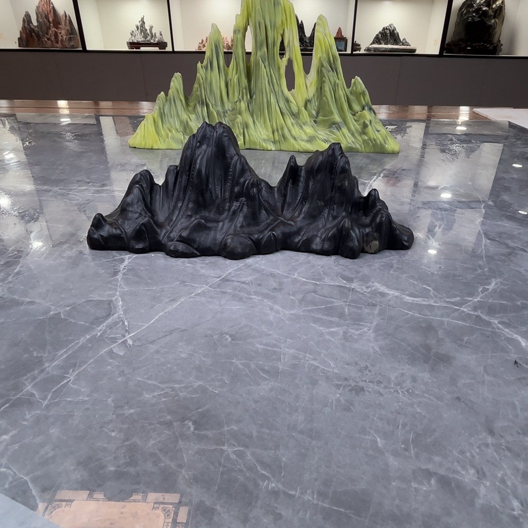 W***M石材灵璧石雕刻雕刻山峰