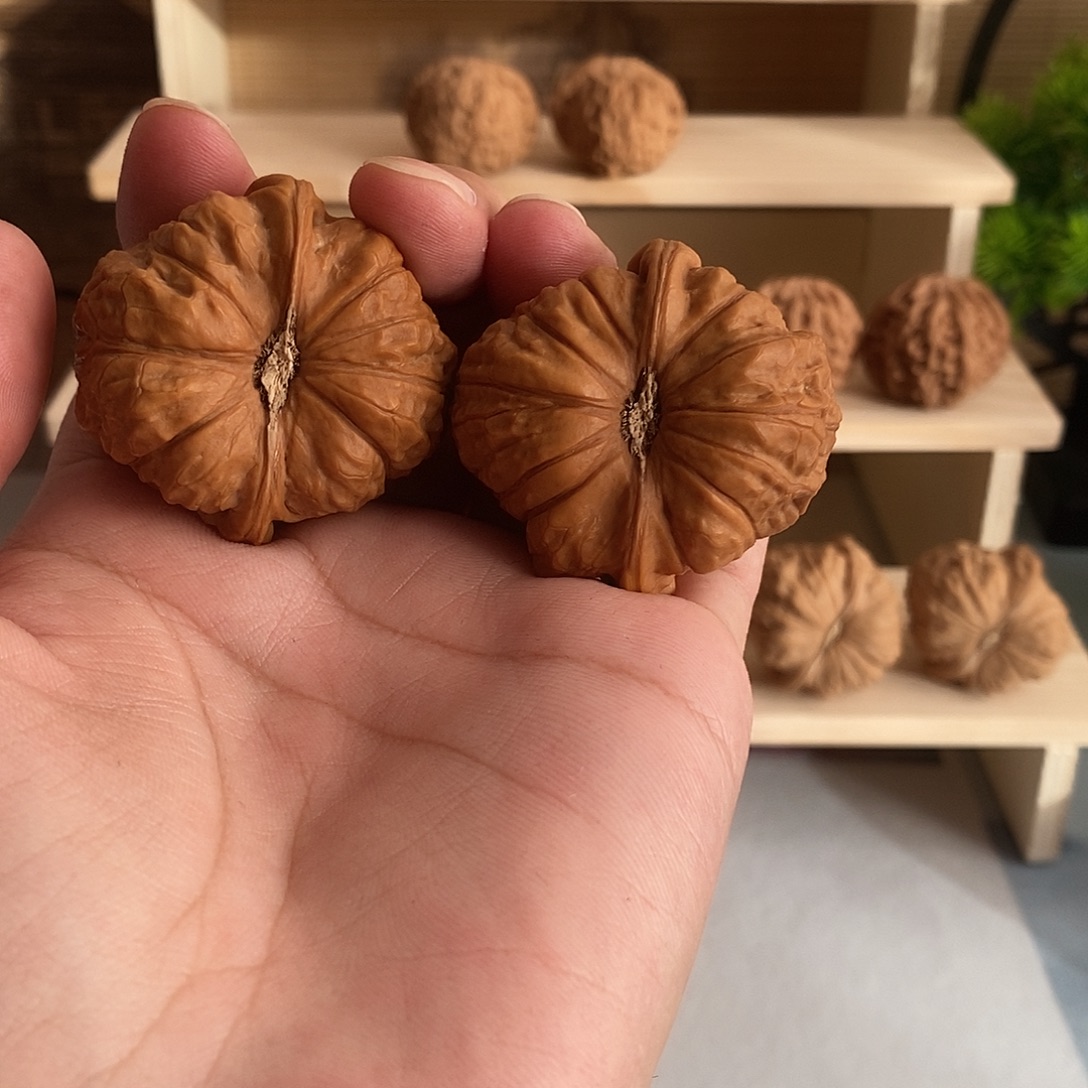 吊坠文玩核桃44尺南瓜墩，全品