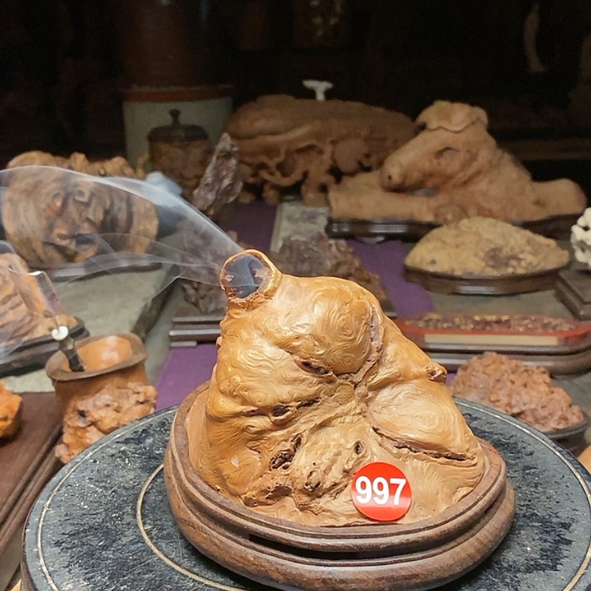 【闪购商品】997号荔枝木香炉工艺