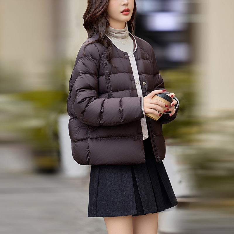 6007冬季2025年冬季新款时尚休闲短款保暖锁温外套休闲百搭上衣