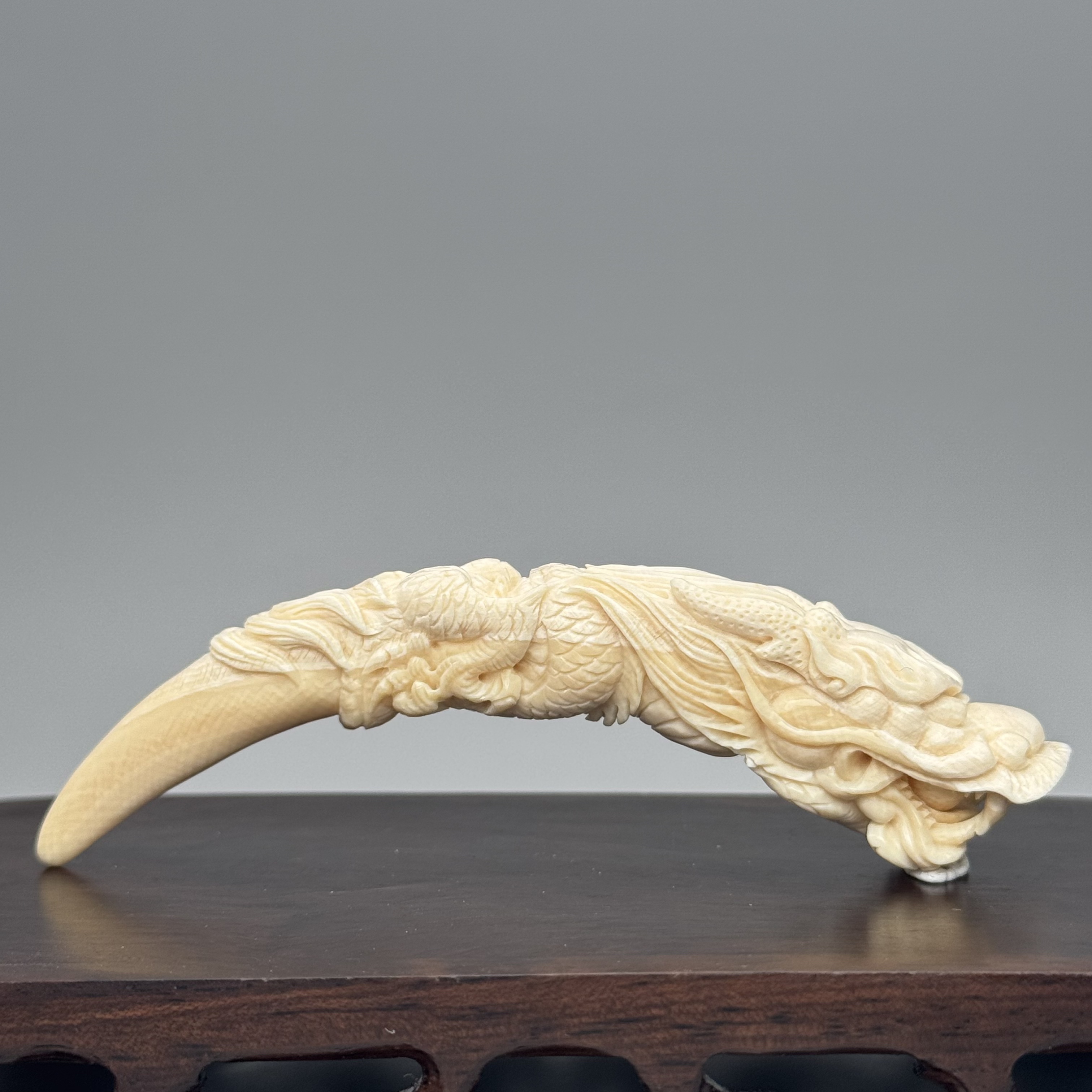 DEZHI/德志【盘龙牙尖】24.8g带皮猛犸吊坠101*19*19mm默认打孔Y503