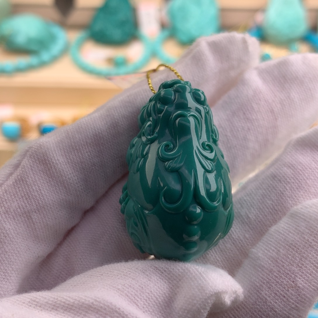 绿松石珠宝奇石未镶嵌终****游