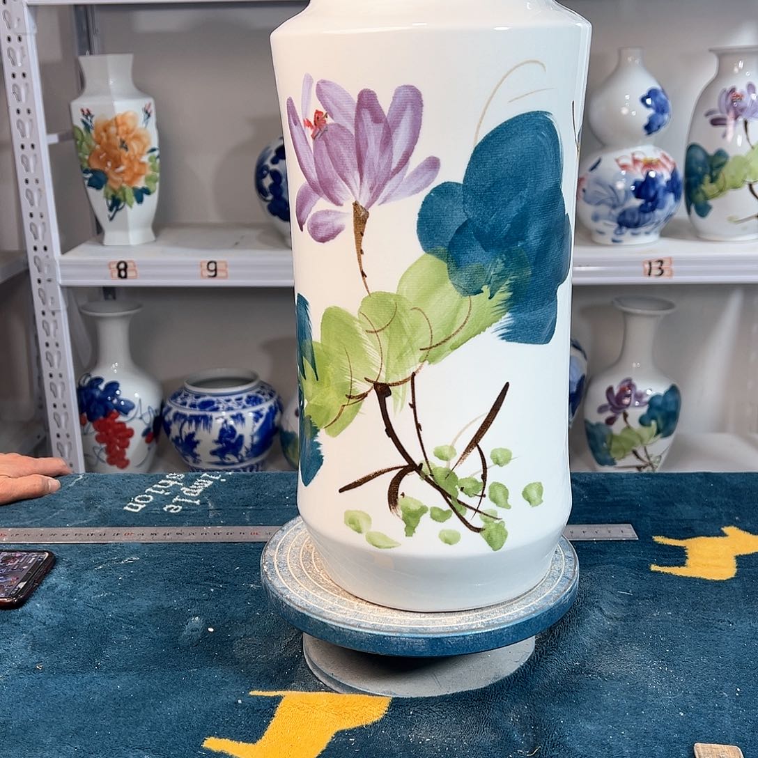 摆件景德镇陶瓷书鸟