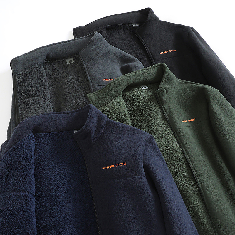 【加绒加厚】男款摇粒绒外套冬季轻户外运动休闲保暖抓绒2568