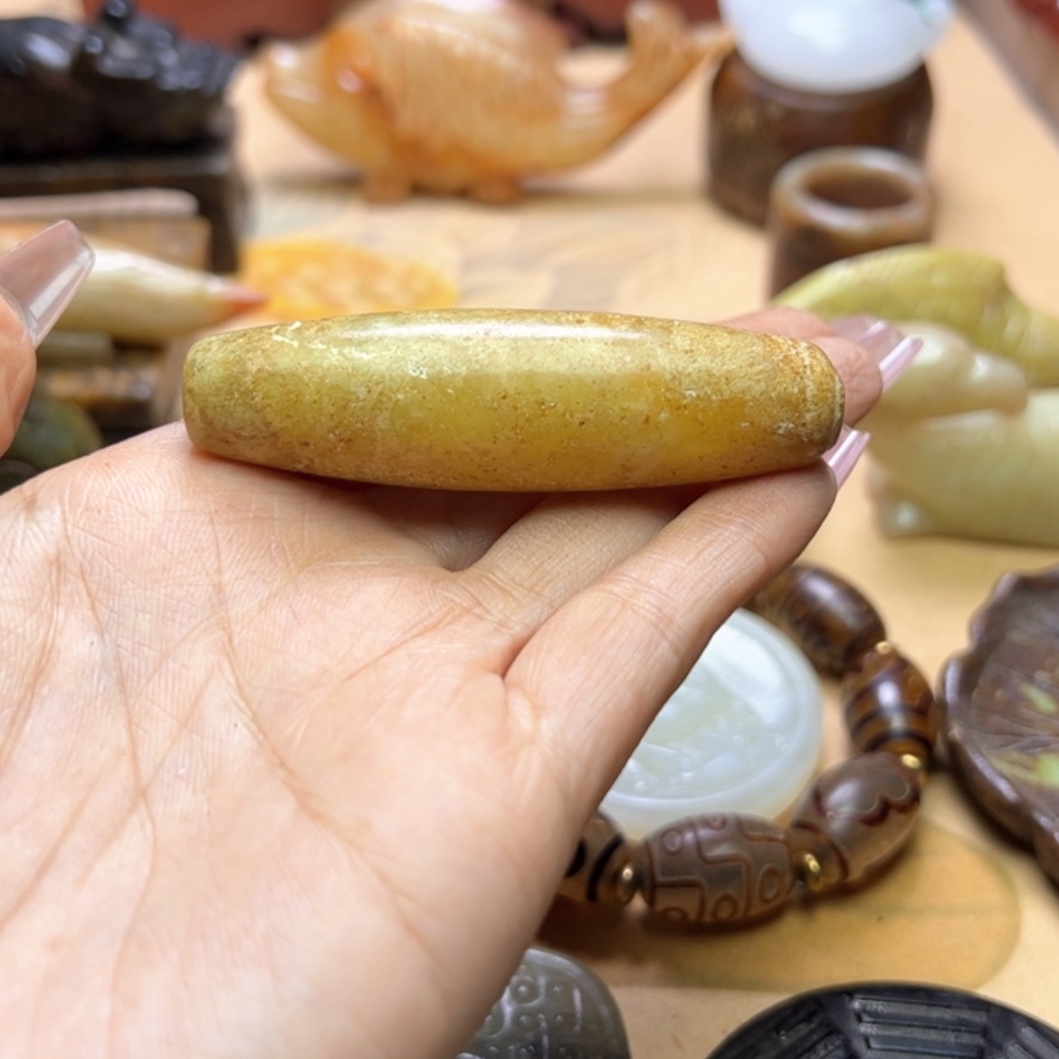 【闪购商品】蛇纹石玉颈饰未镶嵌