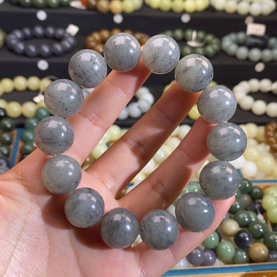 和田玉手串未镶嵌W 16