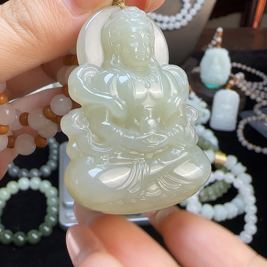 和田玉未镶嵌颈饰定制发货