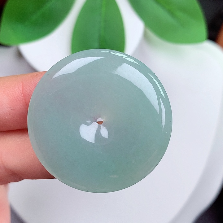 颈饰未镶嵌翡翠平安扣 35.5x5.3mm