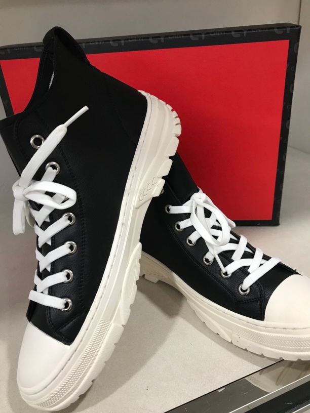 80019 马丁靴男高帮英伦风男鞋新款中帮鞋工装靴子男