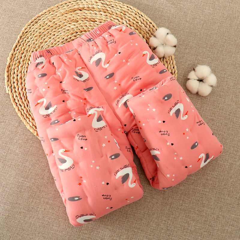 秋冬款儿童纯手工棉花棉裤男女孩中大童宝宝加厚保暖内穿校服神器