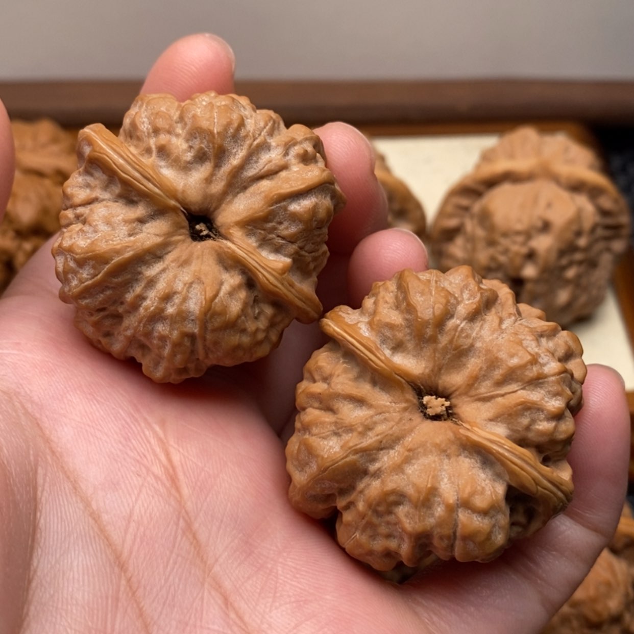 【闪购商品】把件文玩核桃福**心边38左右